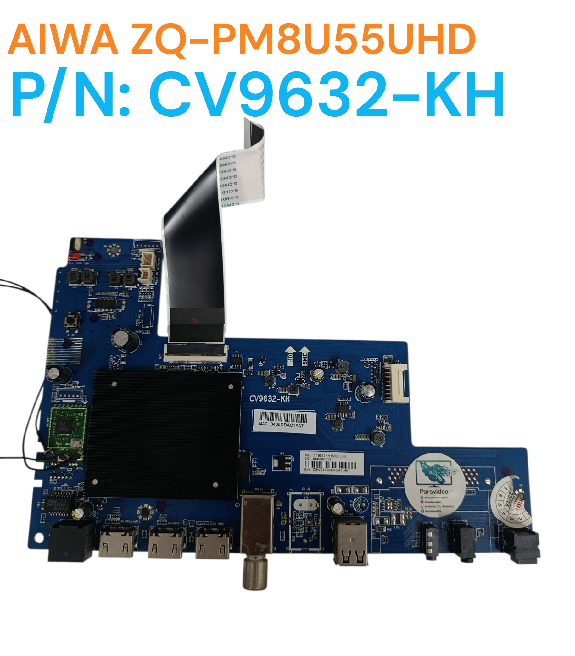 برد مین تلویزیون آیوا مدل AIWA ZQ-PM8U55UHD