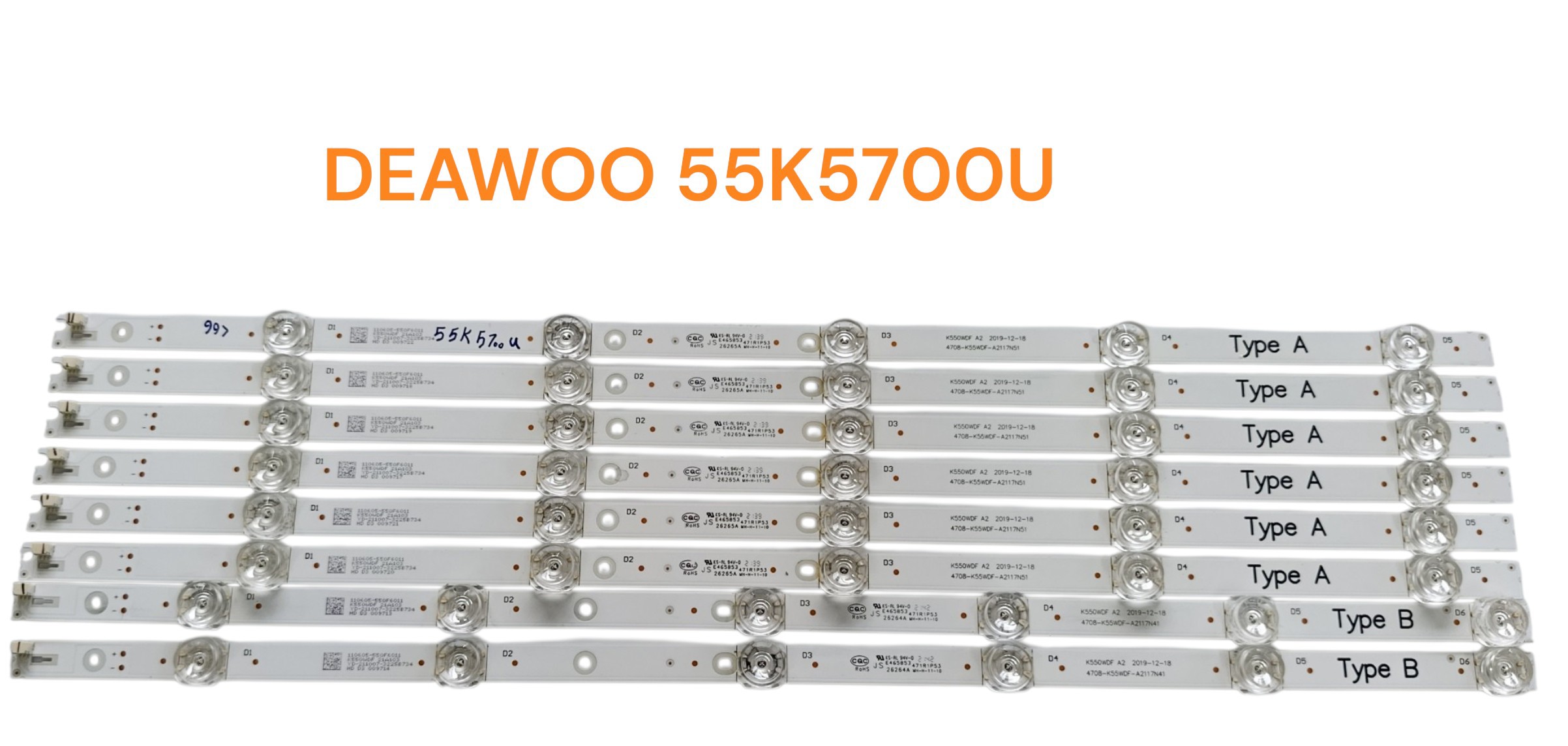 بکلایت تلویزیون دوو مدل DEAWOO 55K5700U